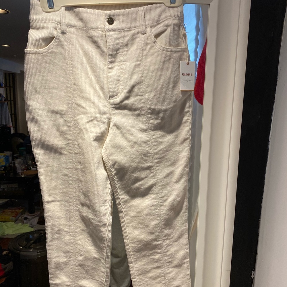 Off white/cream Corduroy pants